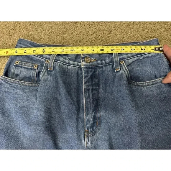 BILL BLASS Vintage Women High Waist Mom Jeans Easy Fit Tapered Leg 12P 30x27 Y2k - Picture 6 of 8